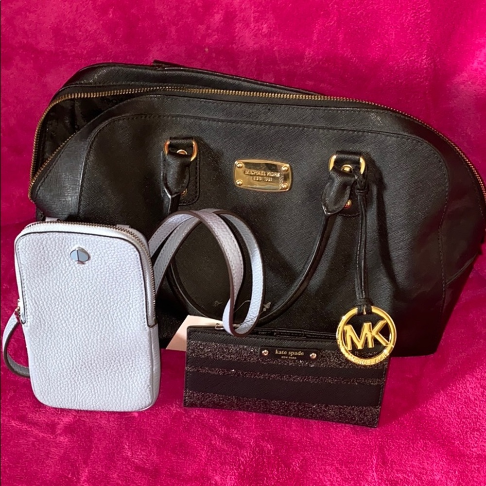 Michael Kors purse, Kate Spade phone holder,wallet